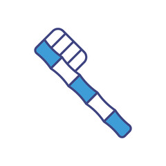 Biodegradable Toothbrush icon vector stock illustration