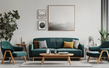 Emerald Tranquility A Harmonious Living Space perfect for modern interior design proposals