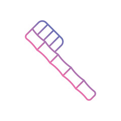 Biodegradable Toothbrush icon vector stock illustration