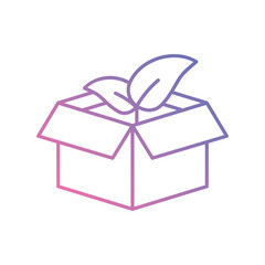 Eco-Friendly Packaging icon vector stock illustration