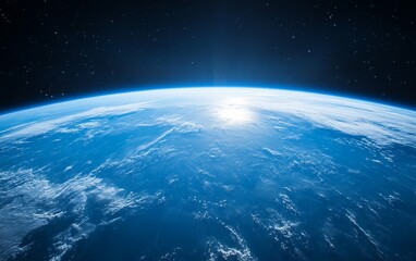 Fototapeta premium Earth From Space The Blue Marble Aesthetic Ideal for avantgarde fashion lookbook elements