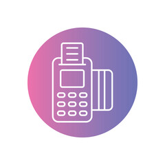 Cashless Payment  icon vector stock illustration