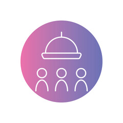 Group Order Feature icon vector stock illustration