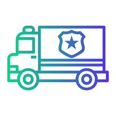 van Line Gradient Icon