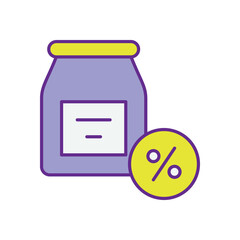 Delivery Discounts icon vector stock illustration