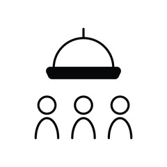 Group Order Feature icon vector stock illustration