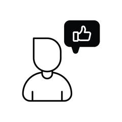 Customers Feedback icon vector stock illustration