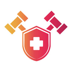 health and safety Gradient icon