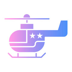 helicopter Gradient icon