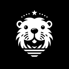 Cute Beaver Shape Logo Icon Symbol