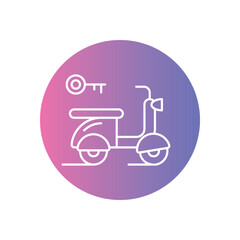 Scooter Rentals icon vector stock illustration