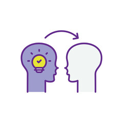 Skill Sharing icon vector stock illustration