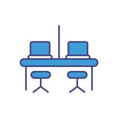 Coworking Spaces icon vector stock illustration