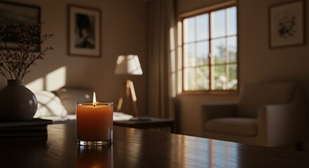 Candlelit Room Illustration