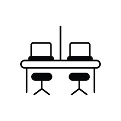 Coworking Spaces icon vector stock illustration