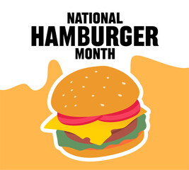 national hamburger month with delicious hamburgers