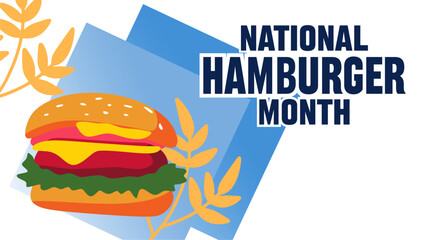 national hamburger month with delicious hamburgers