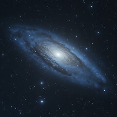 Fototapeta premium Spiral galaxy in deep space
