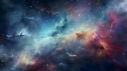 Obraz premium Stunning Cosmic Nebula in Deep Space