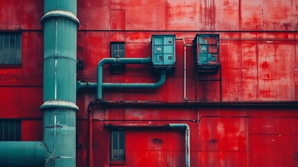 Urban Veins Industrial Architecture in Vivid Detail ideal for metropolitan lifestyle magazine conten