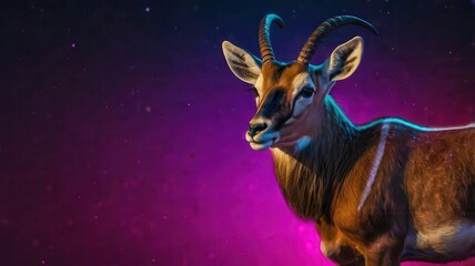 Saiga neon gradient background