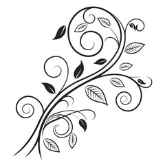 Elegant Swirl & Spiral Vector Silhouette Set – Perfect Decorative Elements for Invitations, Logos, Tattoos & Art Projects