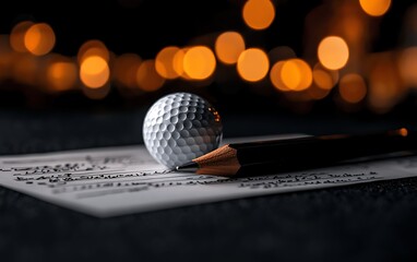 Golf  Document  Night  Focus