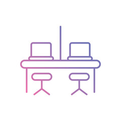 Coworking Spaces icon vector stock illustration