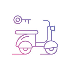 Scooter Rentals icon vector stock illustration