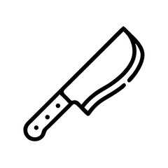 Butcher Knife Blade Icon Design