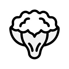 Cauliflower Head Segment Icon Design