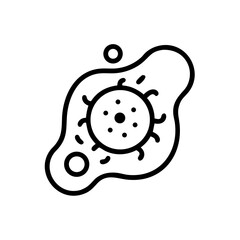 Cell with Nucleus Icon Design