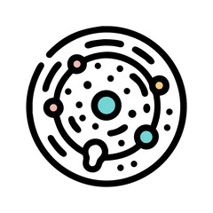 Cell with Nucleus Icon Design