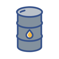 Chemical Drum Container Icon Design
