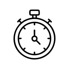Classic Handheld Stopwatch Icon Design