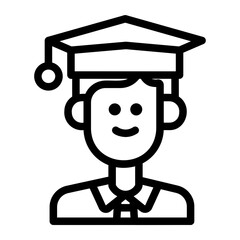 graduation Line Icon