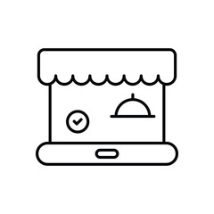 Food Delivery Network icon vector stock illustration