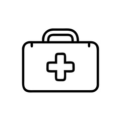 Obraz premium First Aid Kit for Emergencies Icon Design