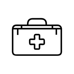First Aid Kit for Emergencies Icon Design