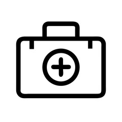 First Aid Kit for Emergencies Icon Design
