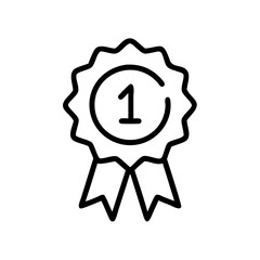 First Place Badge Icon Design