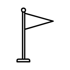 Flag Pole as Event Marker Icon Design