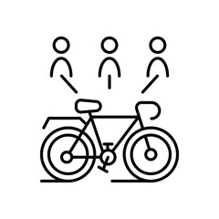 Fototapeta premium Bike Sharing icon vector stock illustration