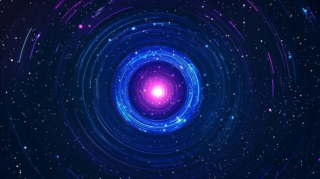 Cosmic Bloom Abstract Stellar Swirl ideal for modern website hero section designs