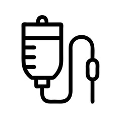 IV Drip for Fluid Treatment Icon Design