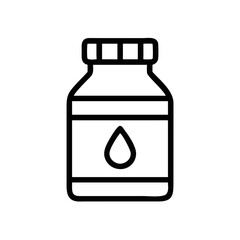 Liquid Supplement Container Icon Design
