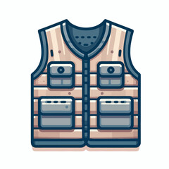 vest, clothing, jacket, isolated, illustration, safety, wear, back, front, garment, clothes, casual, outline, uniform, protection, fashion, flat, waistcoat, vector, pocket, sleeveless, apparel, design