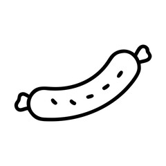 Meat Sausage Food Item Icon Design