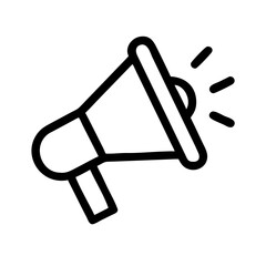 Megaphone for Making Loud Public Announcements Icon Design