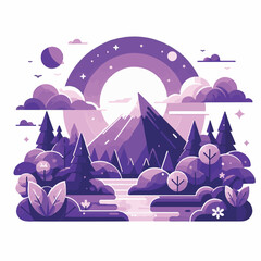 violet, background, purple, design, plant, color, blossom, spring, illustration, flower, floral, vector, natural, garden, nature, abstract, bloom, blur, beautiful, beauty, botanical, elegant, blue, ef